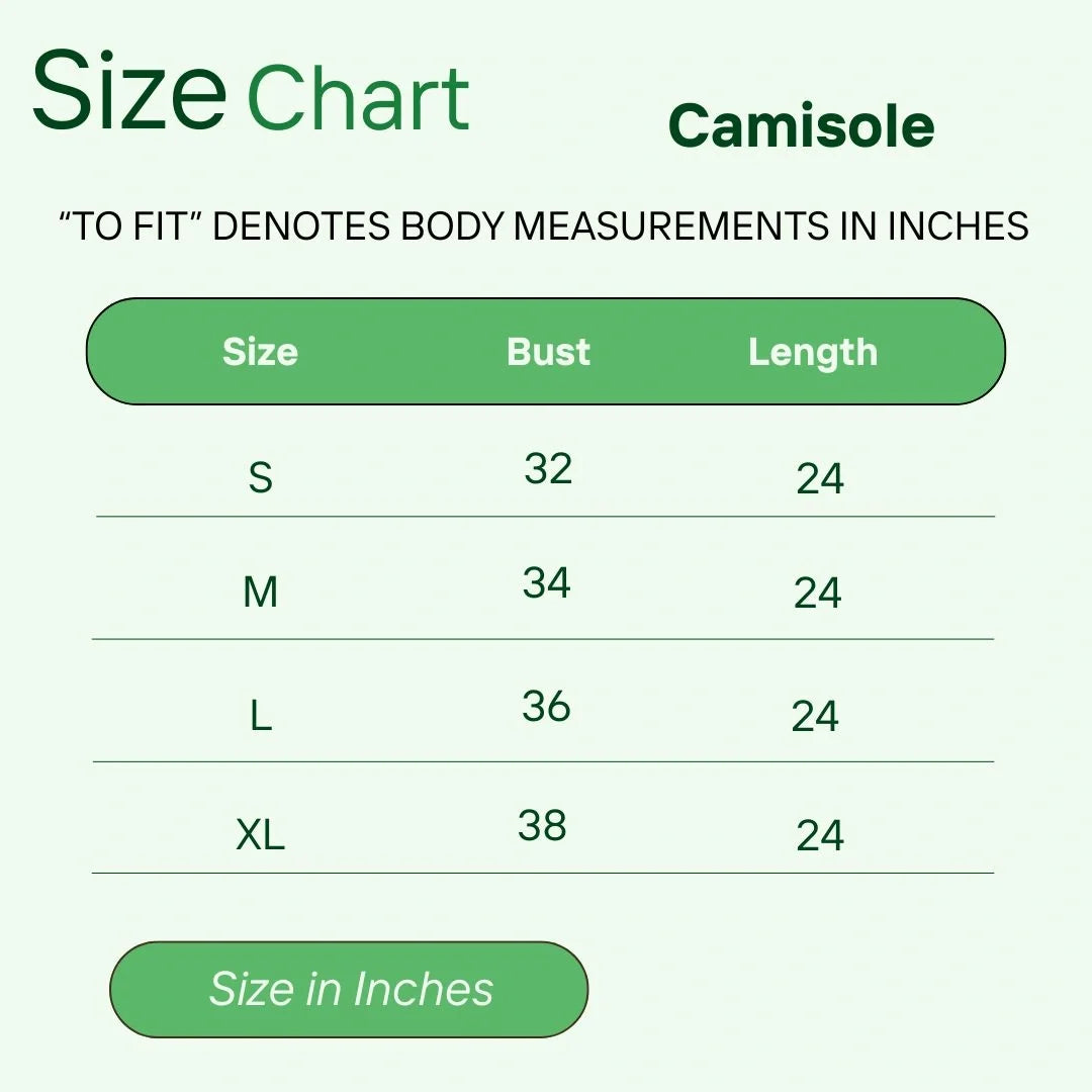 Bamboo Fabric Camisole – Soft, Breathable, Eco-Friendly, and Stylish for All-Day Comfort and Elegance | Black