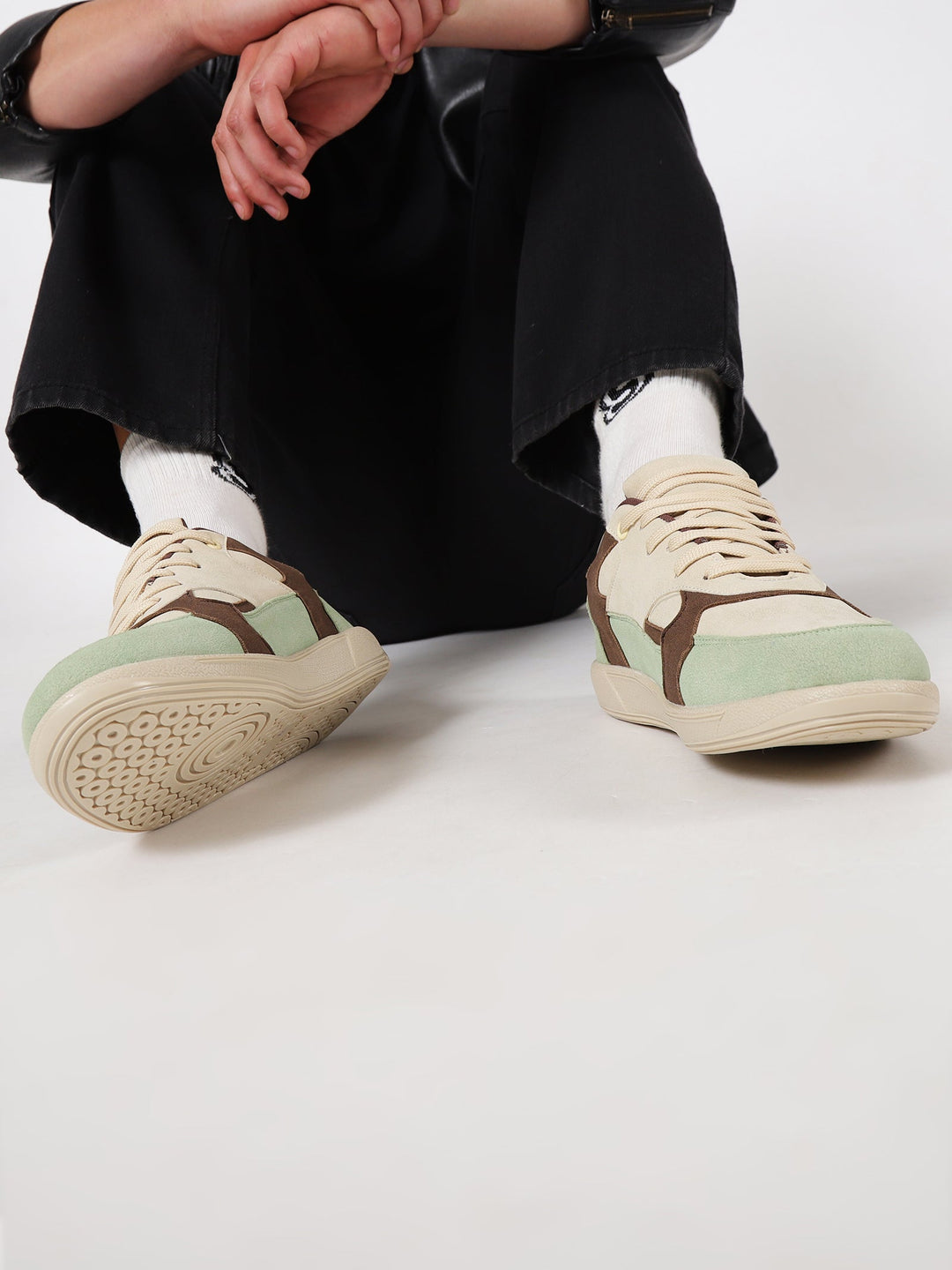 Offcode Mint Suede Sneakers