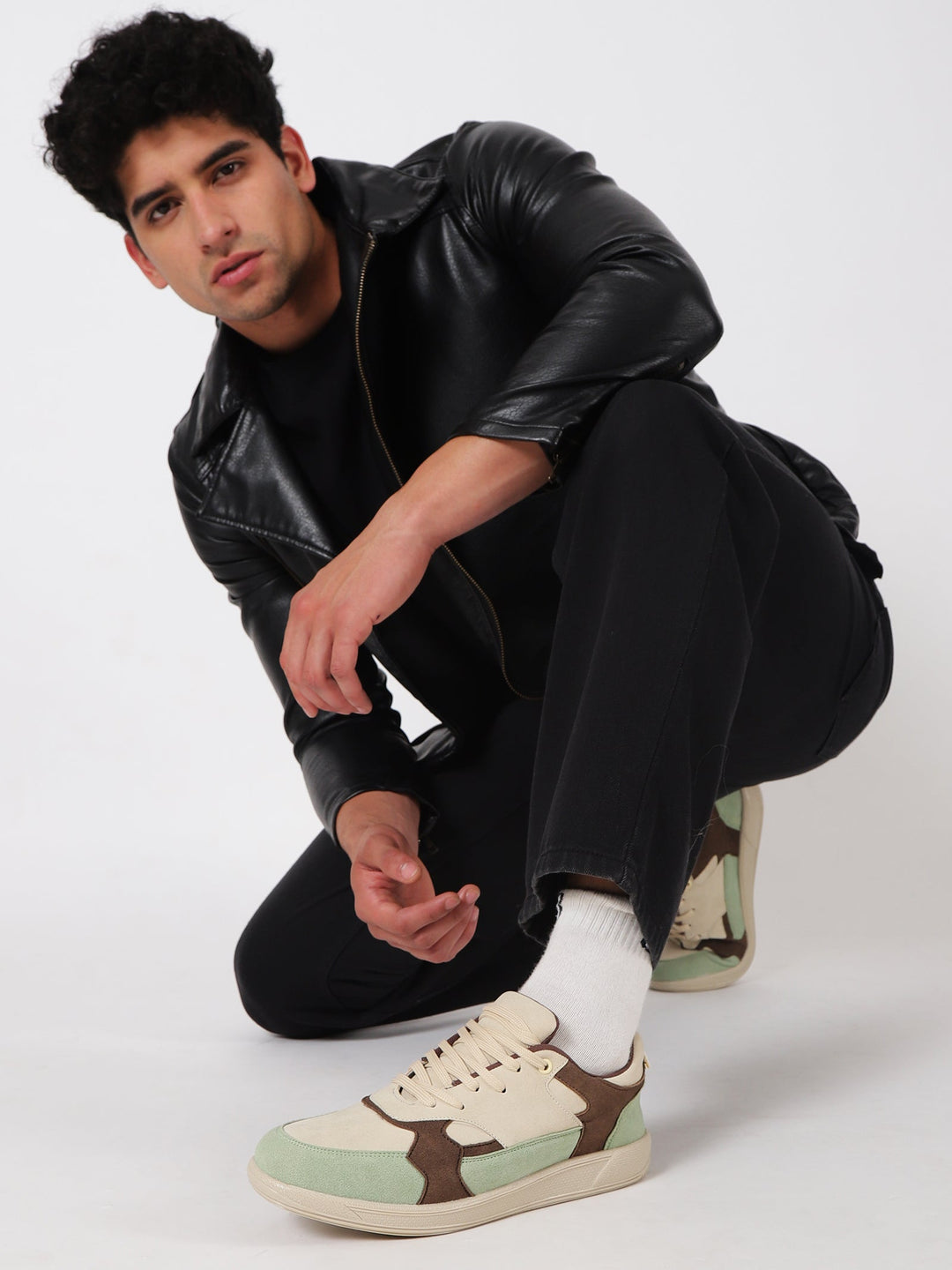 Offcode Mint Suede Sneakers