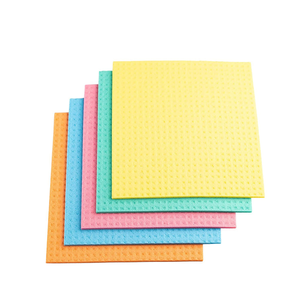 Irida Naturals Cellulose Sponge Cleaning Wipes - Pack of 5