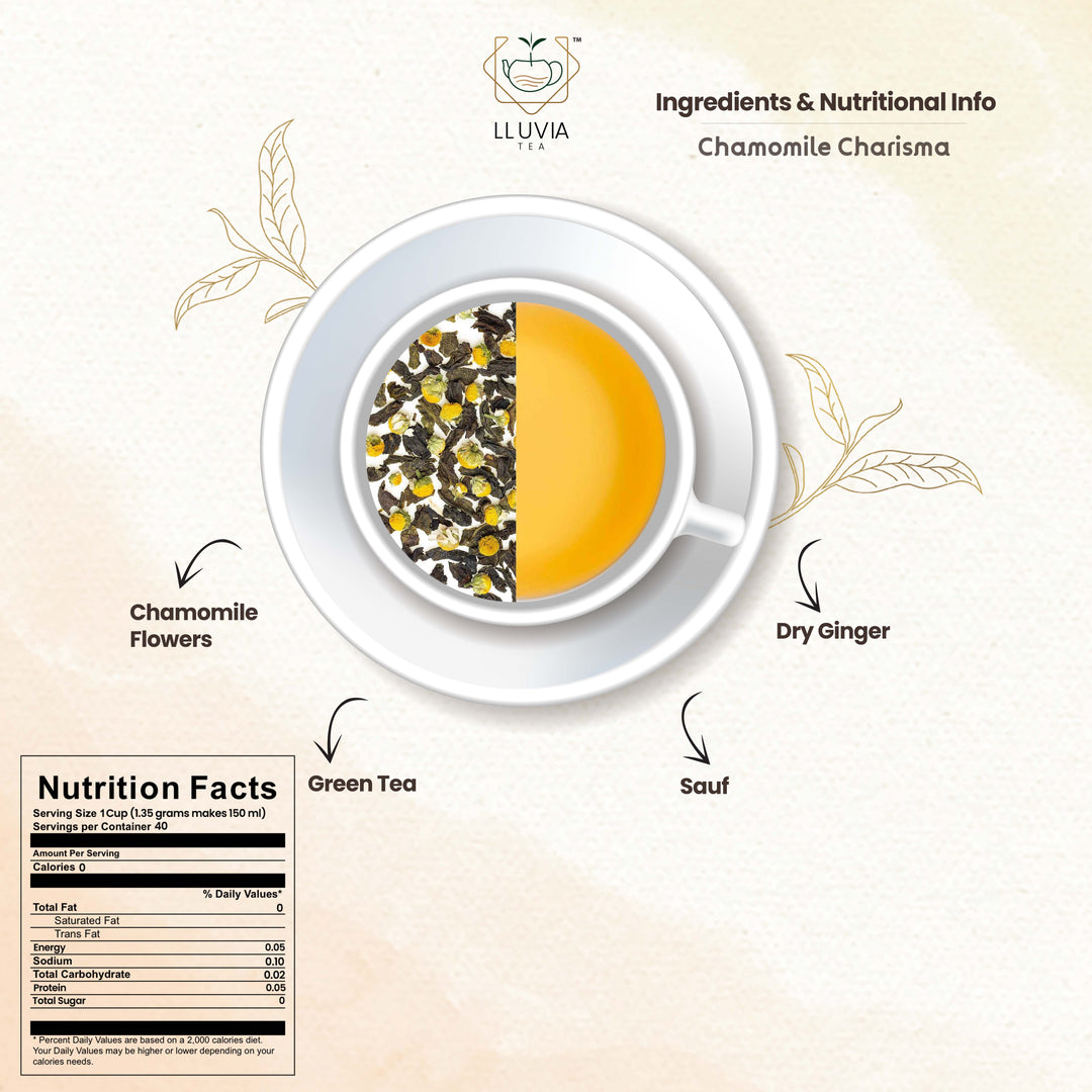 Lluvia Tea Chamomile charisma tea | helps with sleep & relaxation | 50 g