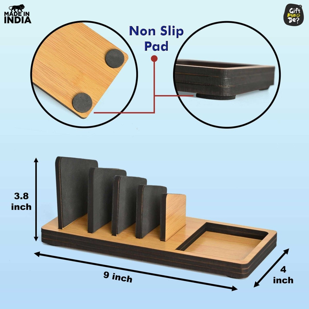 Gift Kya De Multi-Device Charging Stand Organizer for Laptop, Tablet, Mobile And Power Bank | All-In-One Charging Station