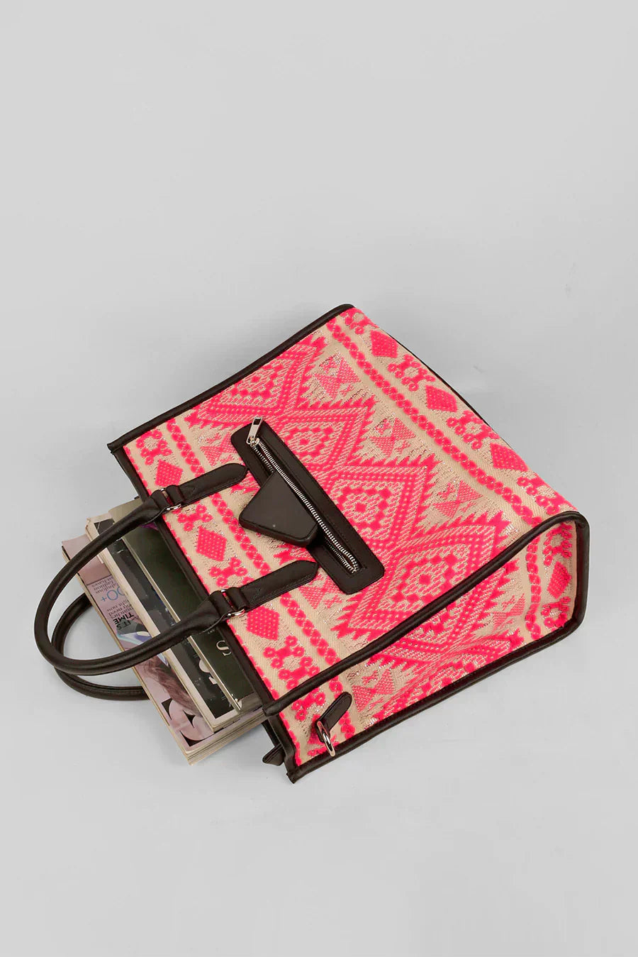 Charlotte Handloom Box Tote Bag