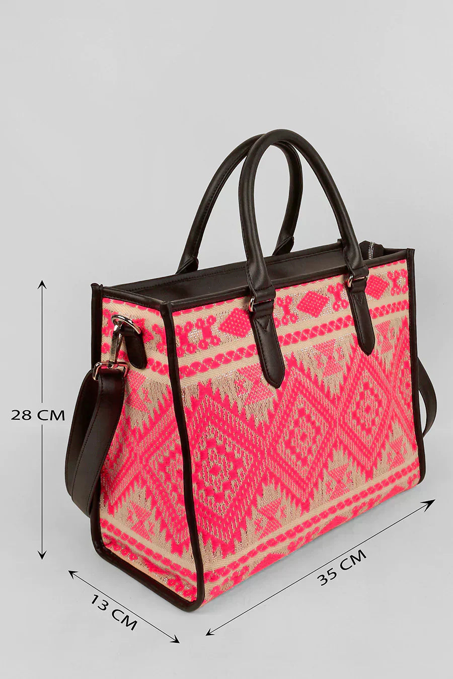 Charlotte Handloom Box Tote Bag