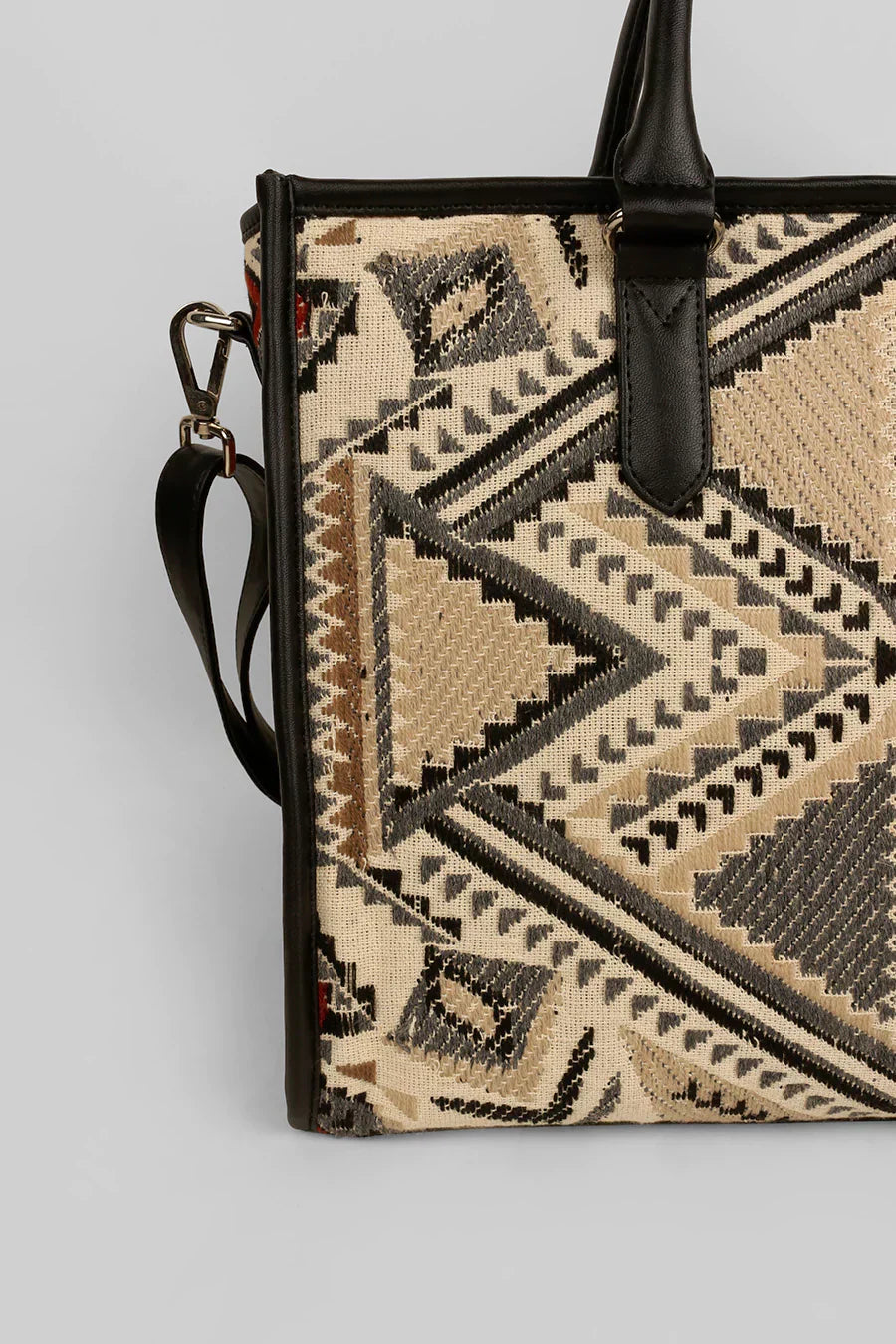 Charlotte Handloom Box Tote Bag