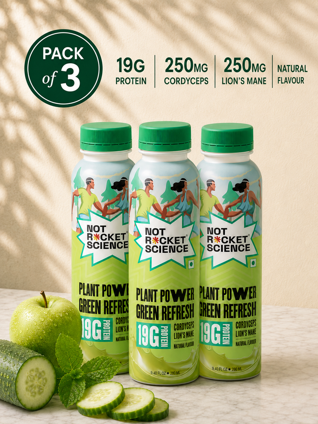 Not Rocket Science Green Refresh Plant Protein Shake | Vegan Protein