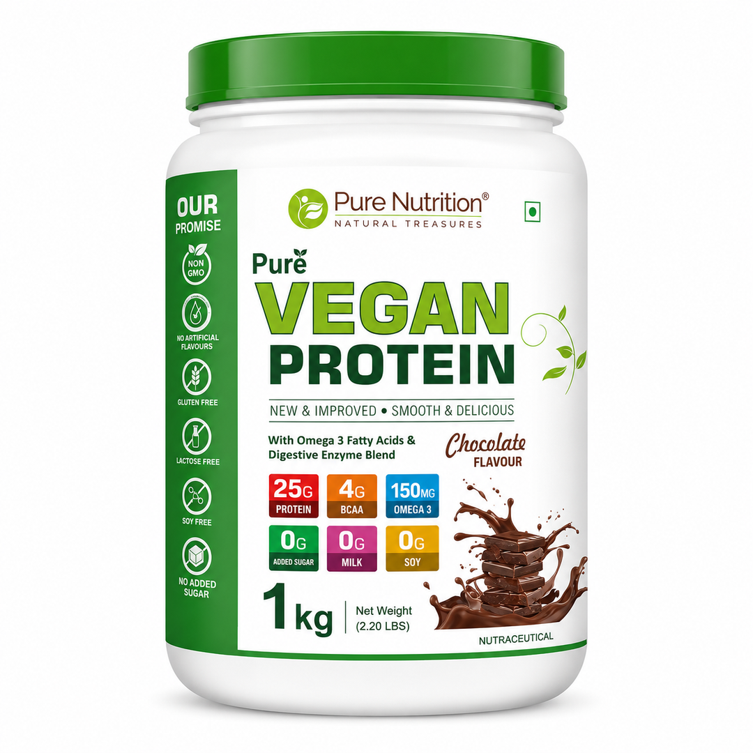 Plant-Based Vegan Protein Powder Chocolate 1kg | BCAAs & Digestive Enzymes