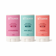 Bitamin Teens Natural Deodorant Gift Box (Pack Of 3)