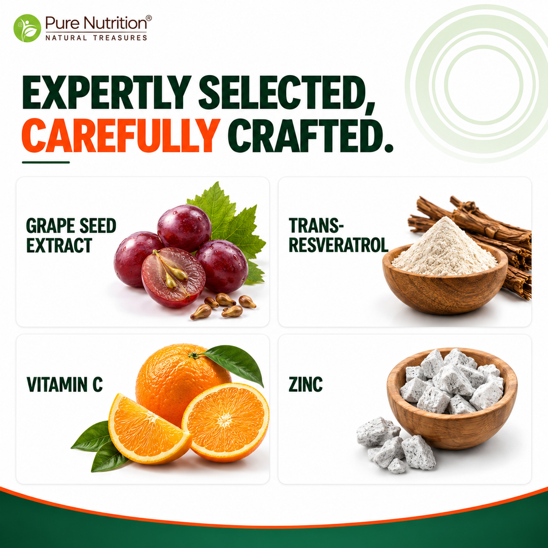 Resveratrol with Grape Seed Extract | Antioxidant Support  255mg