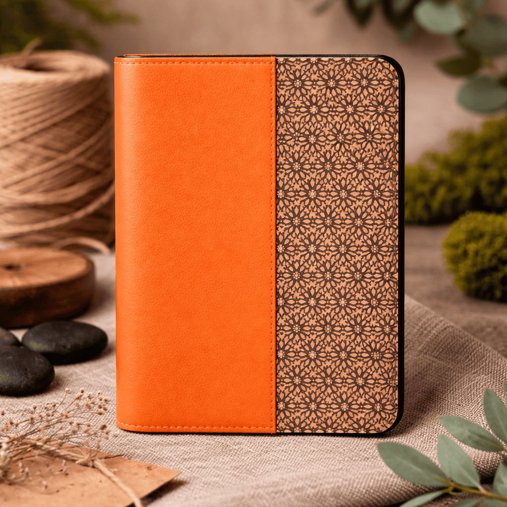 Sustainable Vegan Leather Passport Holder - Tan