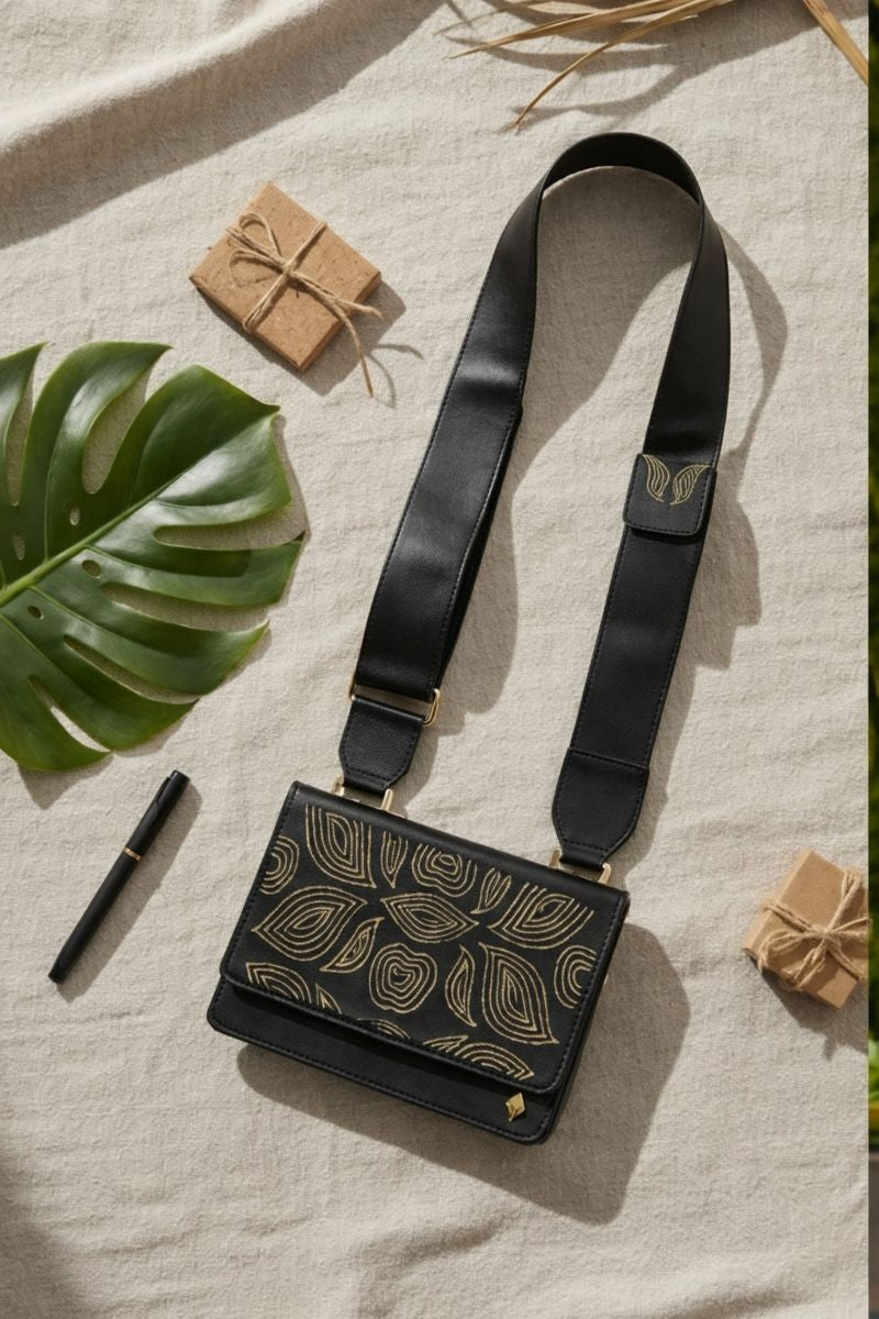Green Hermitage Lana Vegan Leather Sling Bag