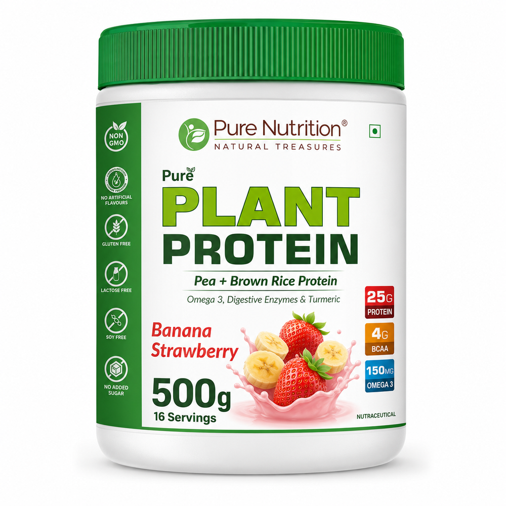Vegan Protein Banana Strawberry  Plant-Based Protein (500g)