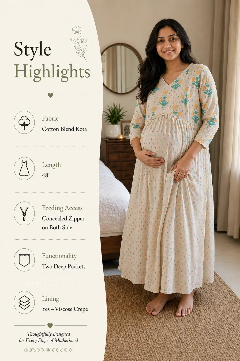 Blooming Fields Feeding Dress