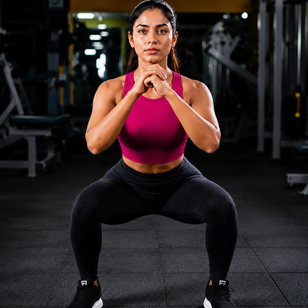 Bamboo Fabric Sports Bra Ultra-Soft | Non-Wired | Non-Padded | Breathable Active Comfort | Fuchsia