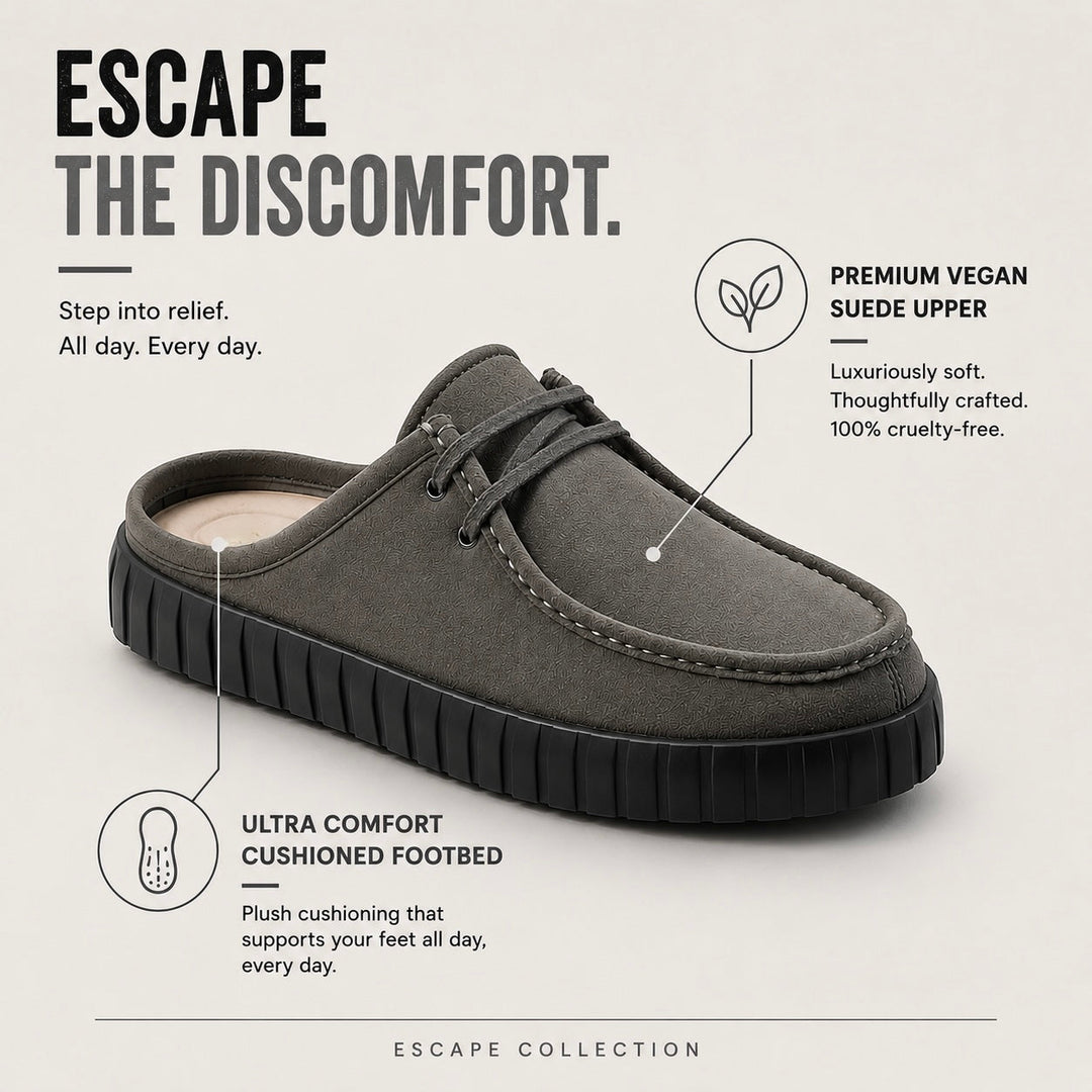 Monkstory Escape Creeper Sneaker Mules – Grey