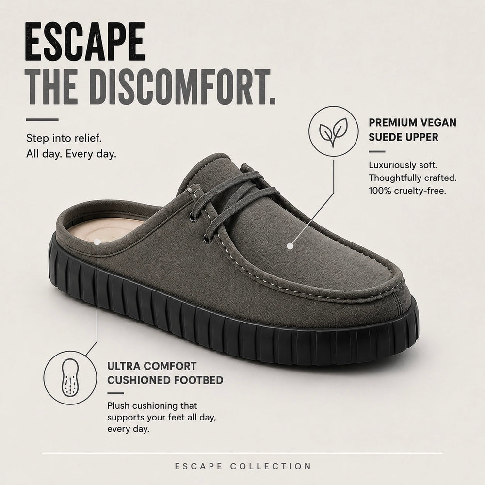 Monkstory Escape Creeper Sneaker Mules – Grey