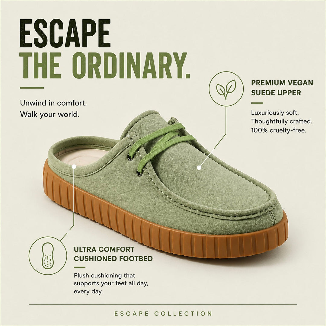 Monkstory Escape Creeper Sneaker Mules – Sage Green