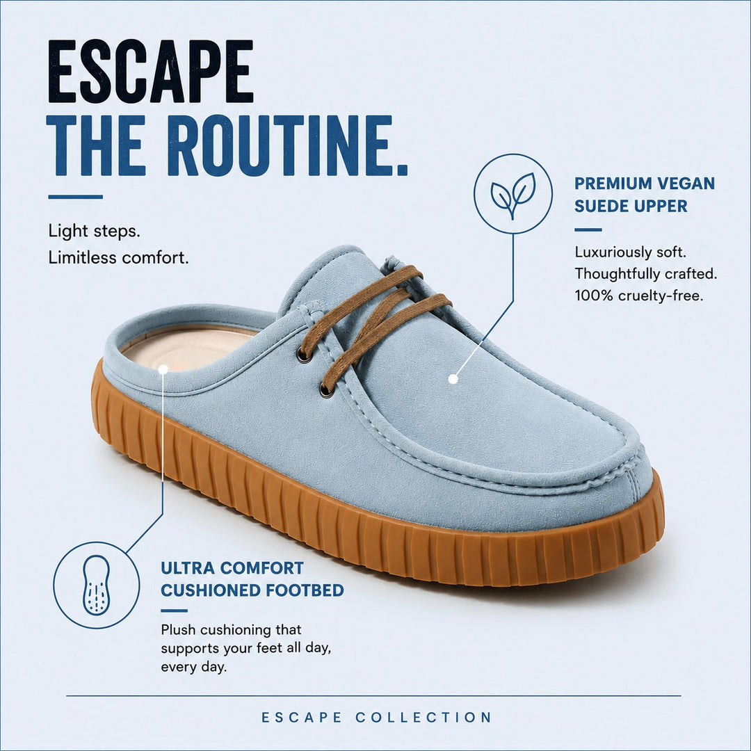 Monkstory Escape Creeper Sneaker Mules – Light Blue