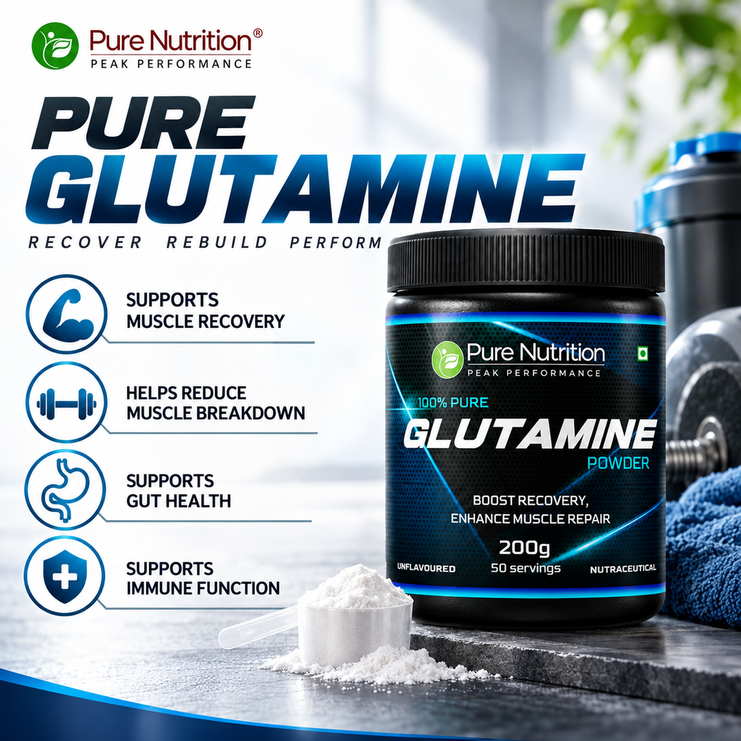 Pure L-Glutamine Powder 200g | Unflavoured Recovery & Workout Nutrition Supplement