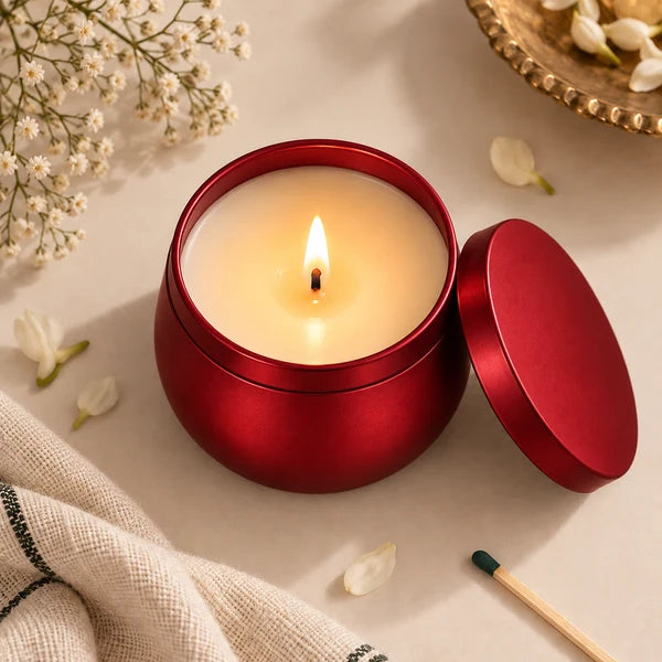 EcoKari Saanjh – The Festive Candle Trio | Soy Wax Scented Candle Set of 3 | Diwali & Festive Home Décor Gift Set