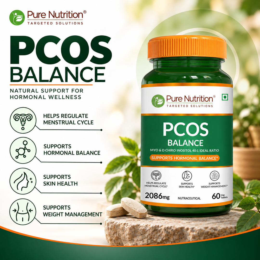 PCOS Balance Supplement  Myo-Inositol & D-Chiro-Inositol | 60 Tablets for Women