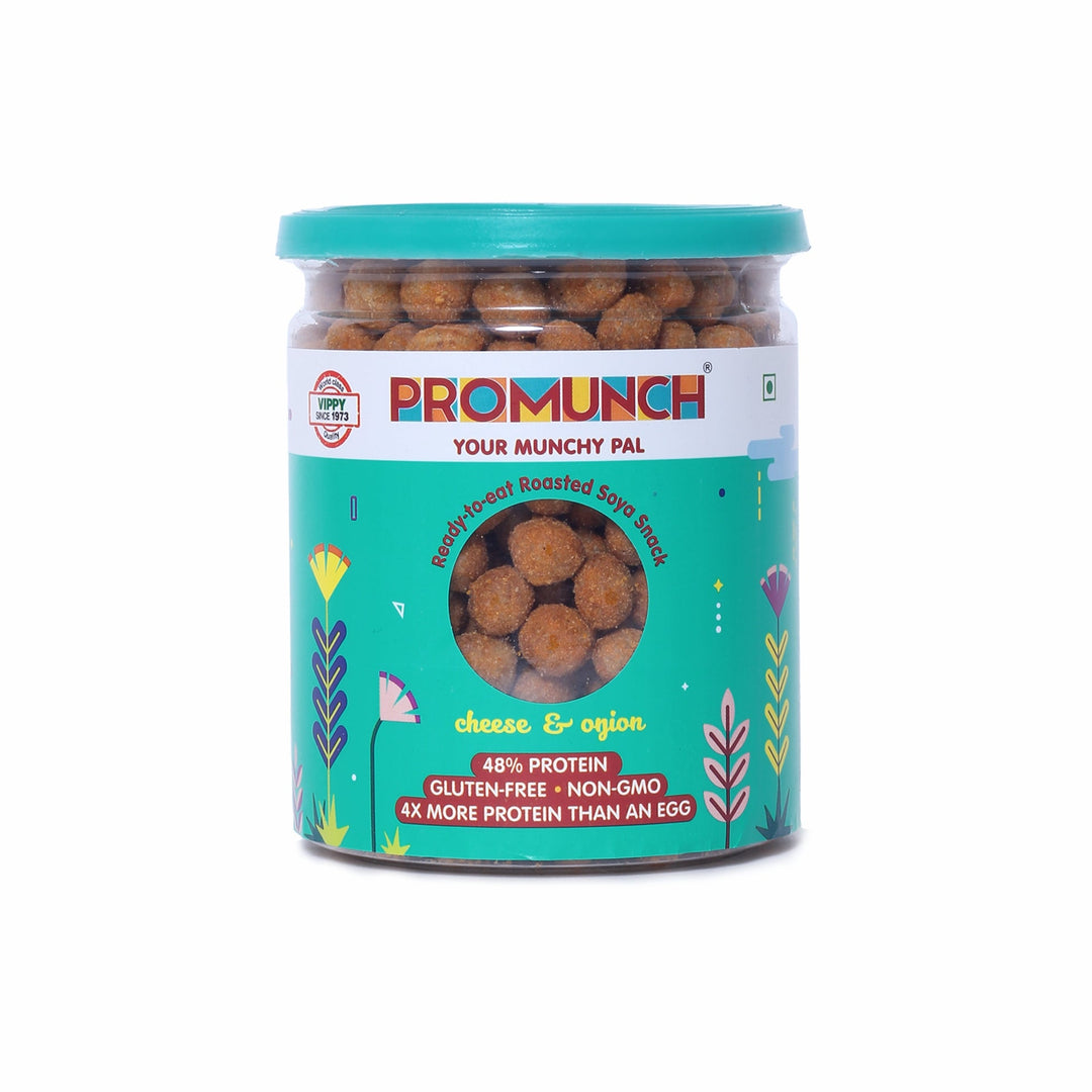 Roasted Cheese & Onion Soya Chunks - Healthy and Protein-Packed