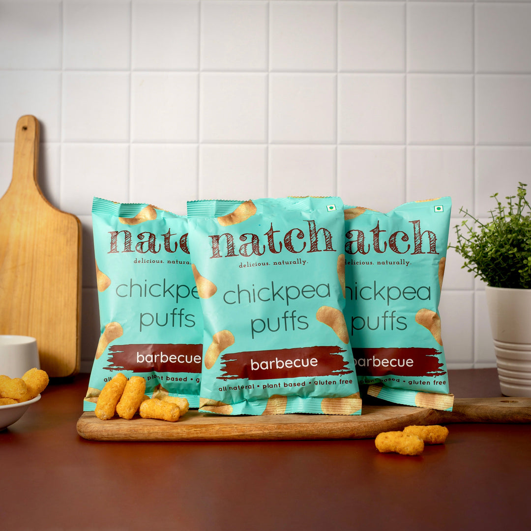 NATCH Chickpea puffs - barbecue (pack of 12)