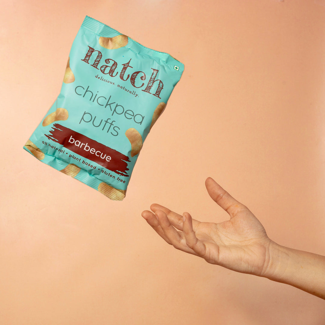 NATCH Chickpea puffs - barbecue (pack of 12)