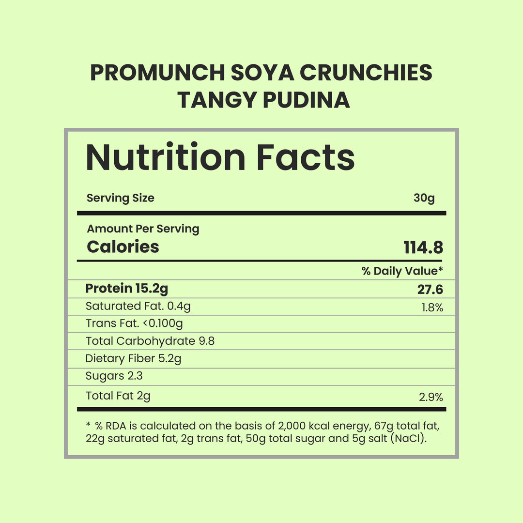 Tangy Pudina Protein Crunchies 150gm