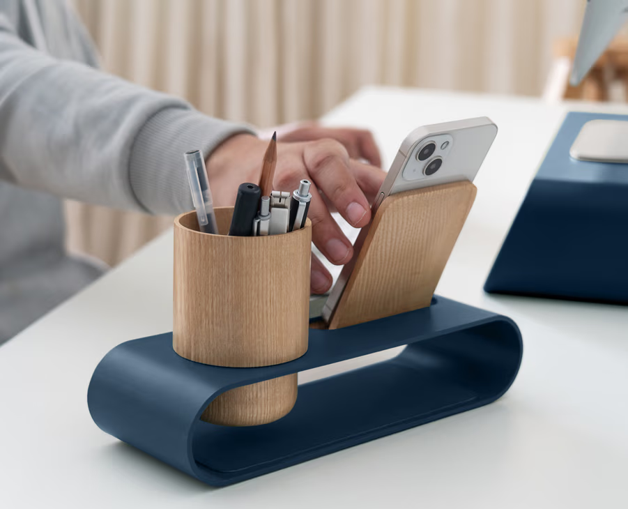 Cirque Phone and Pen Stand(Black,Blue,Green,Ivory White,Red)