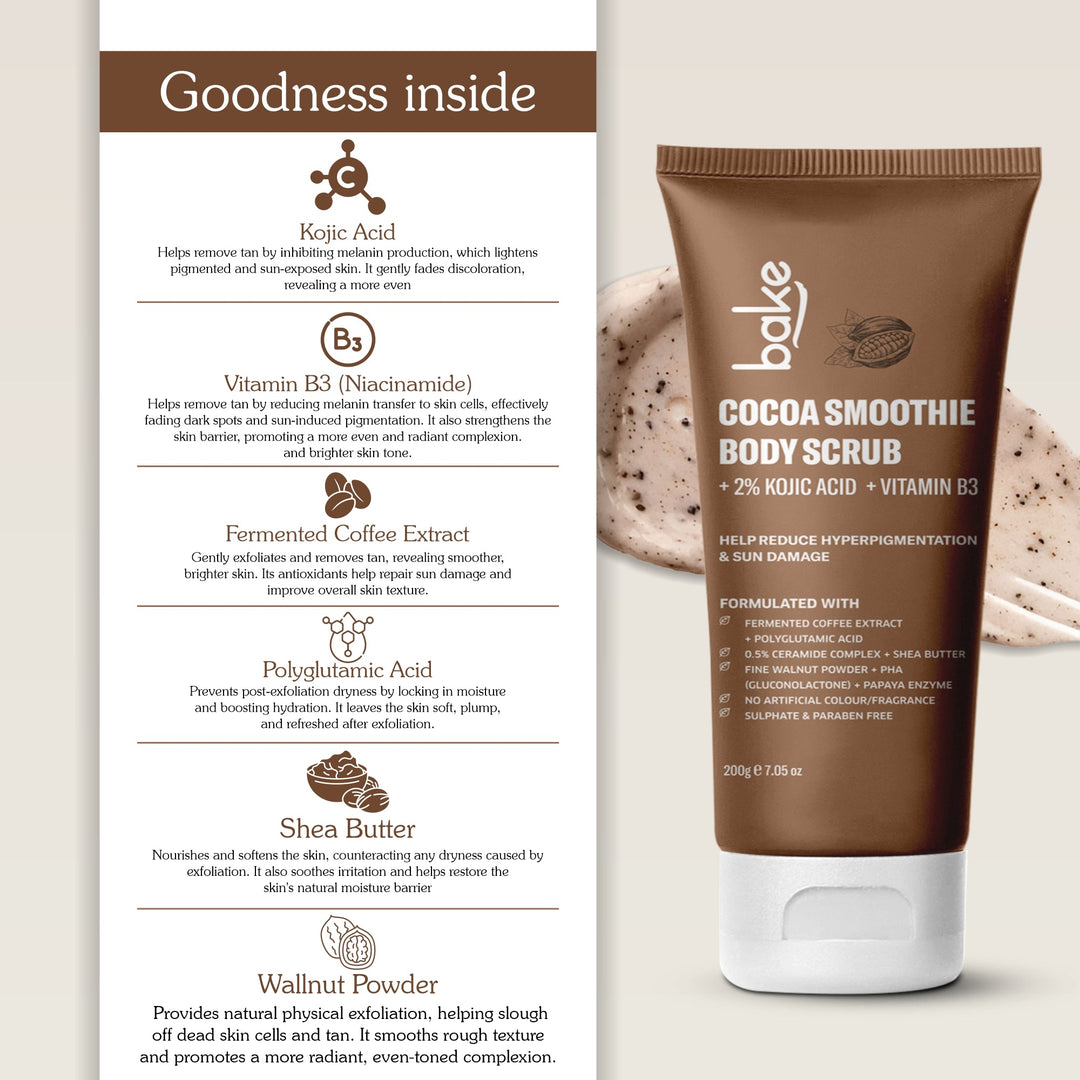 2% Kojic Acid Cocoa Smoothie Body Scrub