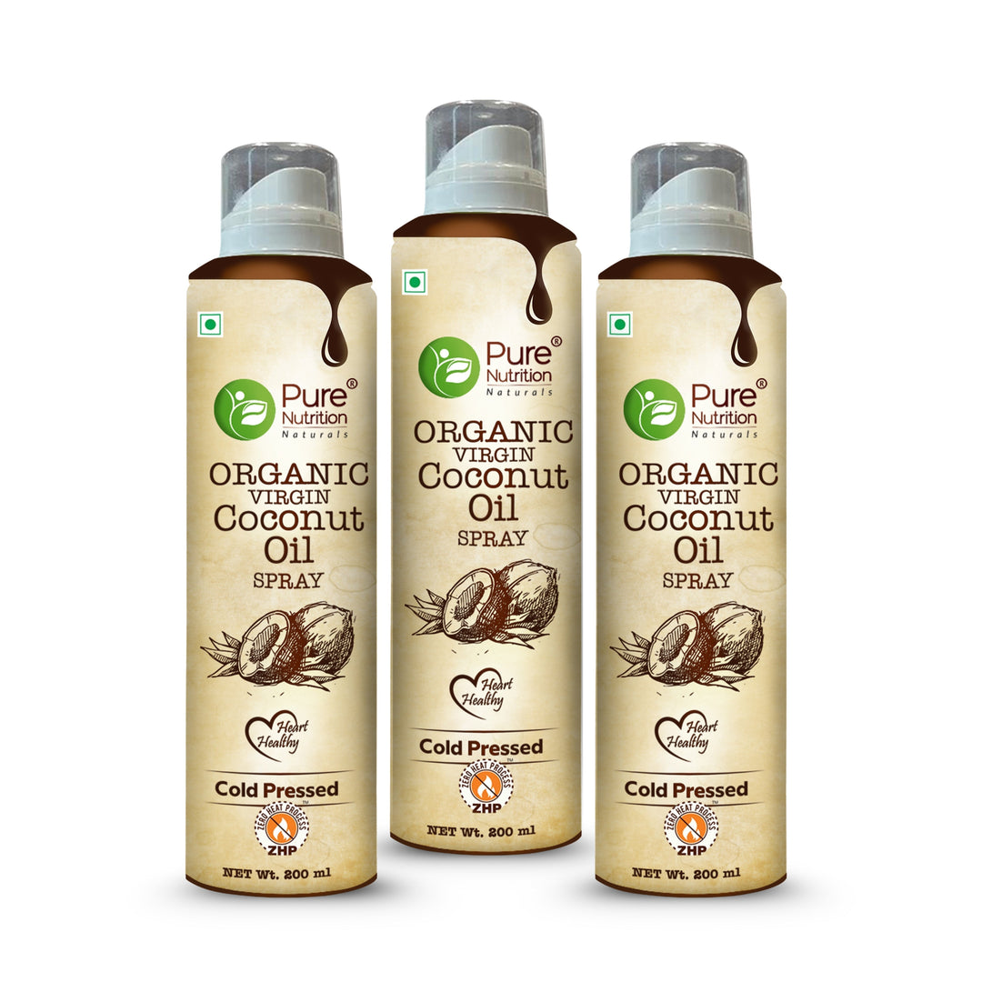 Coconut Oil Cooking Spray 200ml | 100% Organic, Extra Virgin, Cold Pressed | Low Calorie Cooking