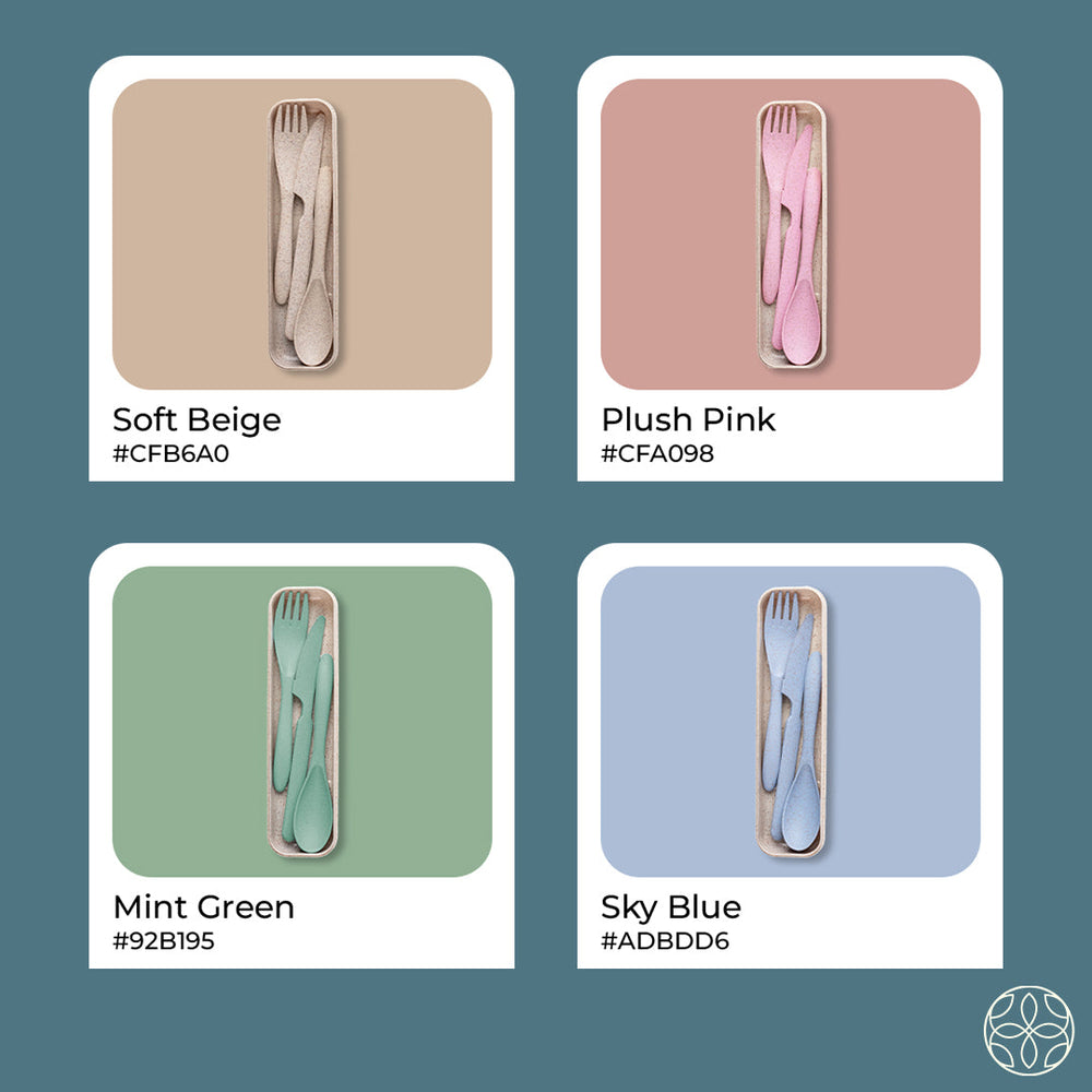 Irida Naturals Wheat Straw Cutlery