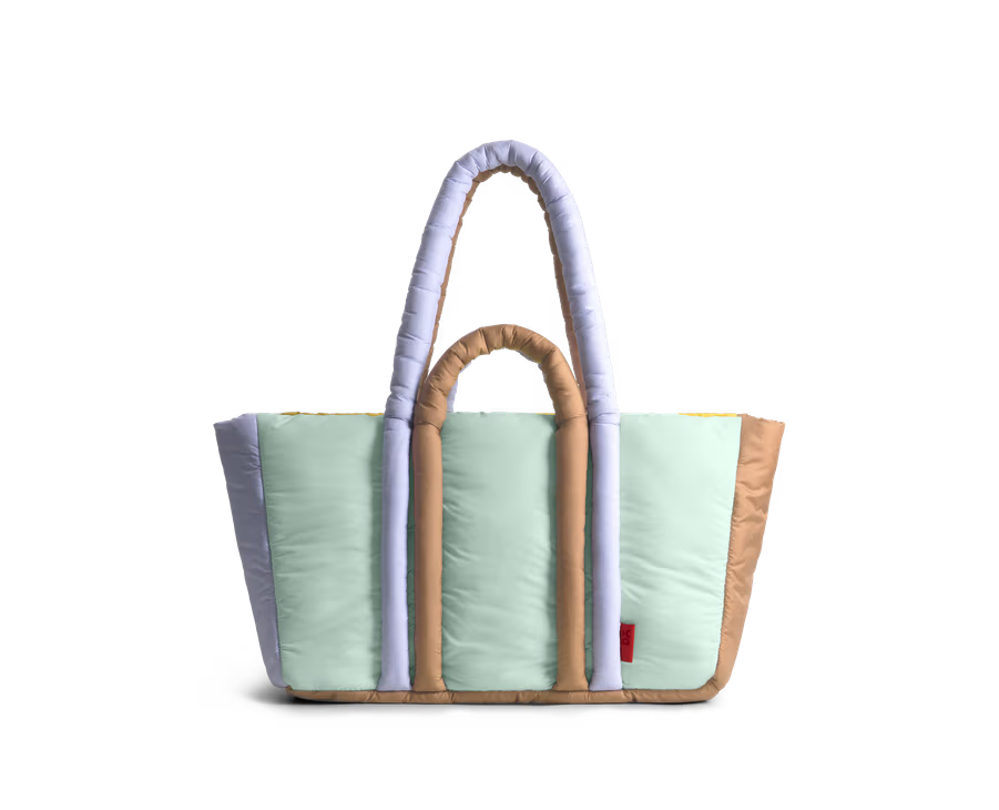 Puft Oversized Tote(Blue,Brown,,Candy Cane,Colourblock,Evergreen)