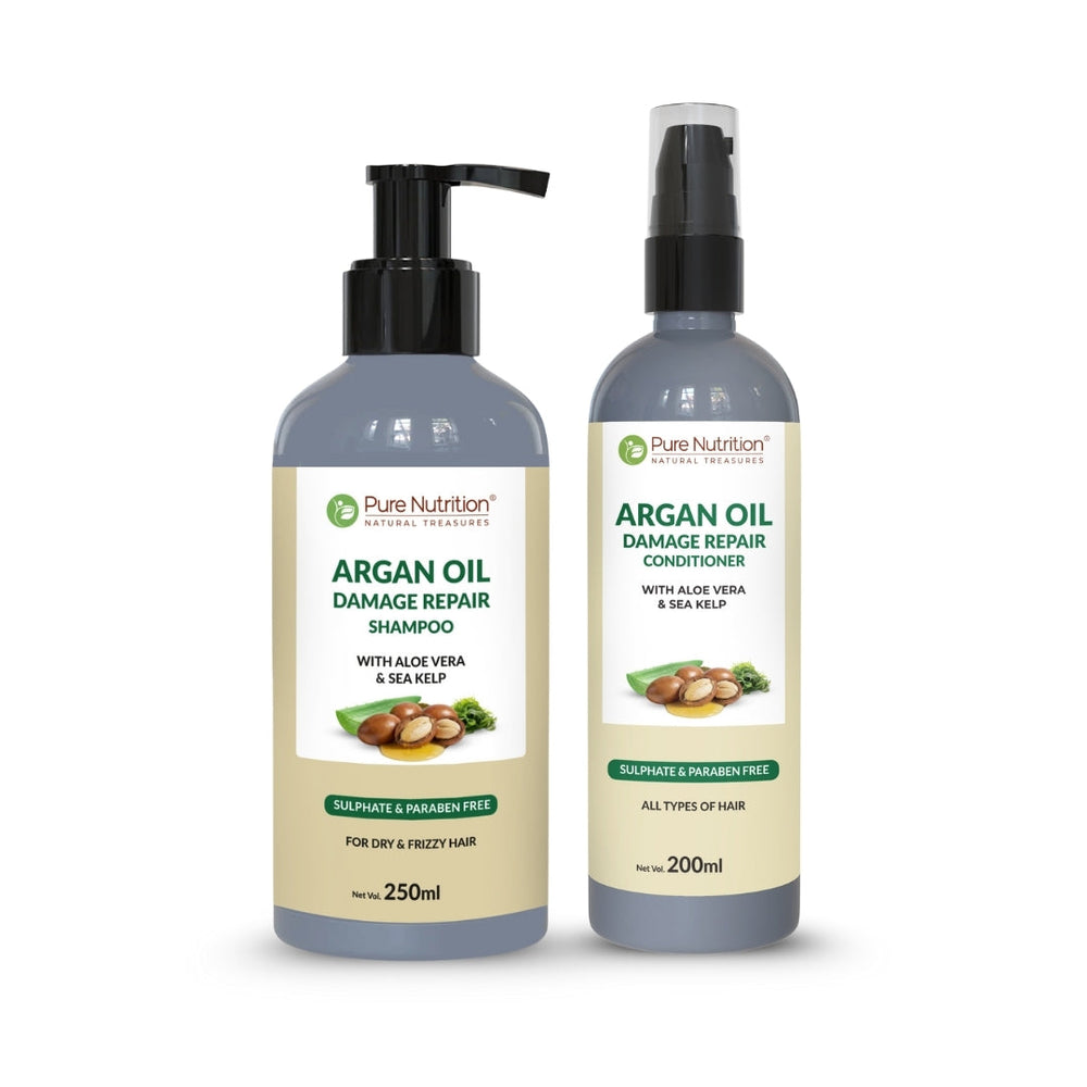 Combo of Argan Oil Damage Repair Shampoo 250ml + Conditioner 200ML