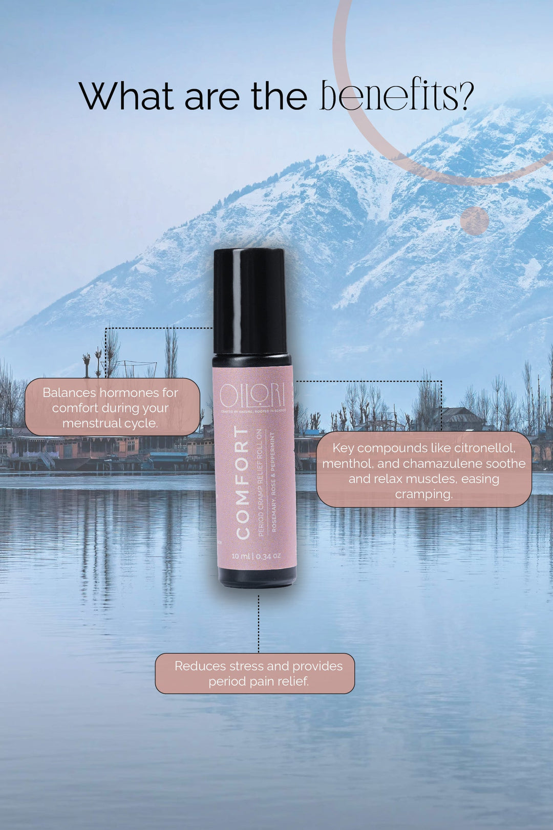 Comfort - Period pain reducing Roll on Bottle - 10 ml