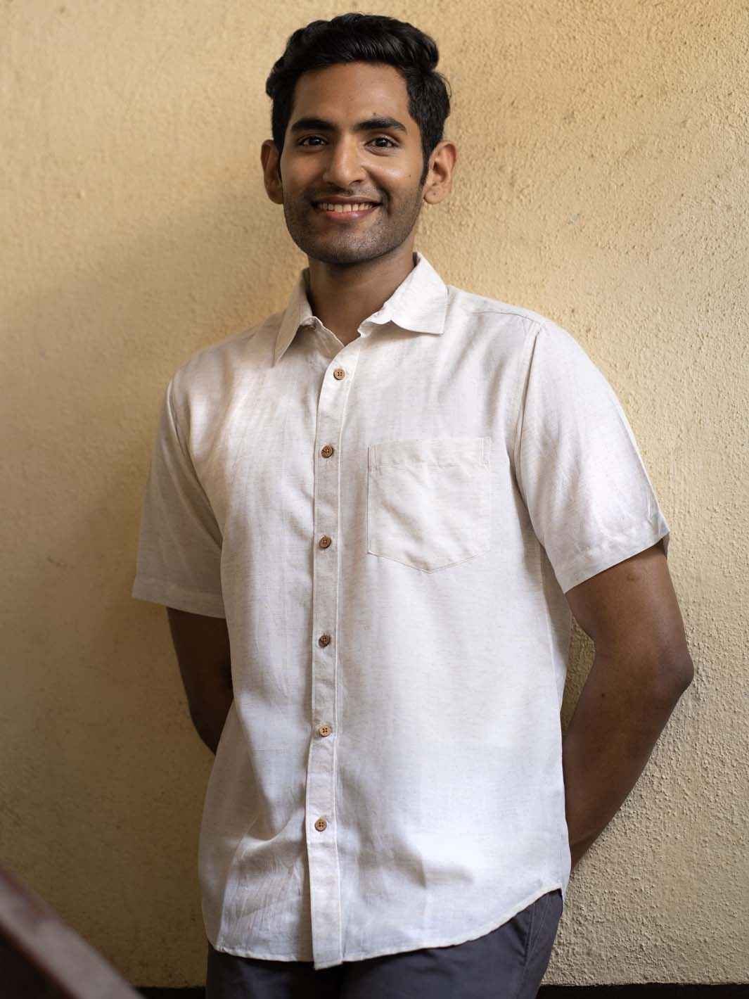 Earthy Route Natural · Half Sleeve Shirt