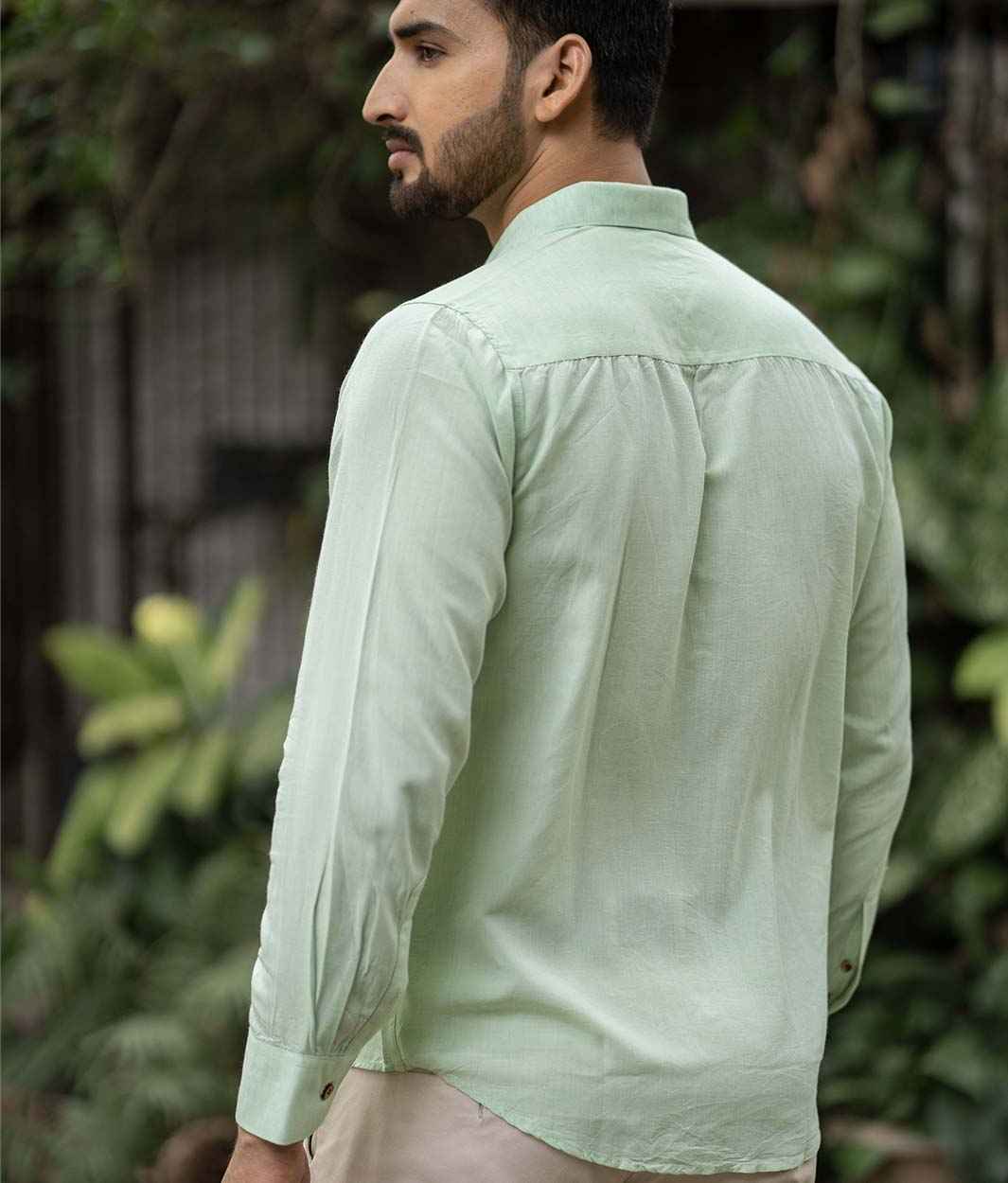 Earthy Route Fresh Green · Full Sleeve Shirt