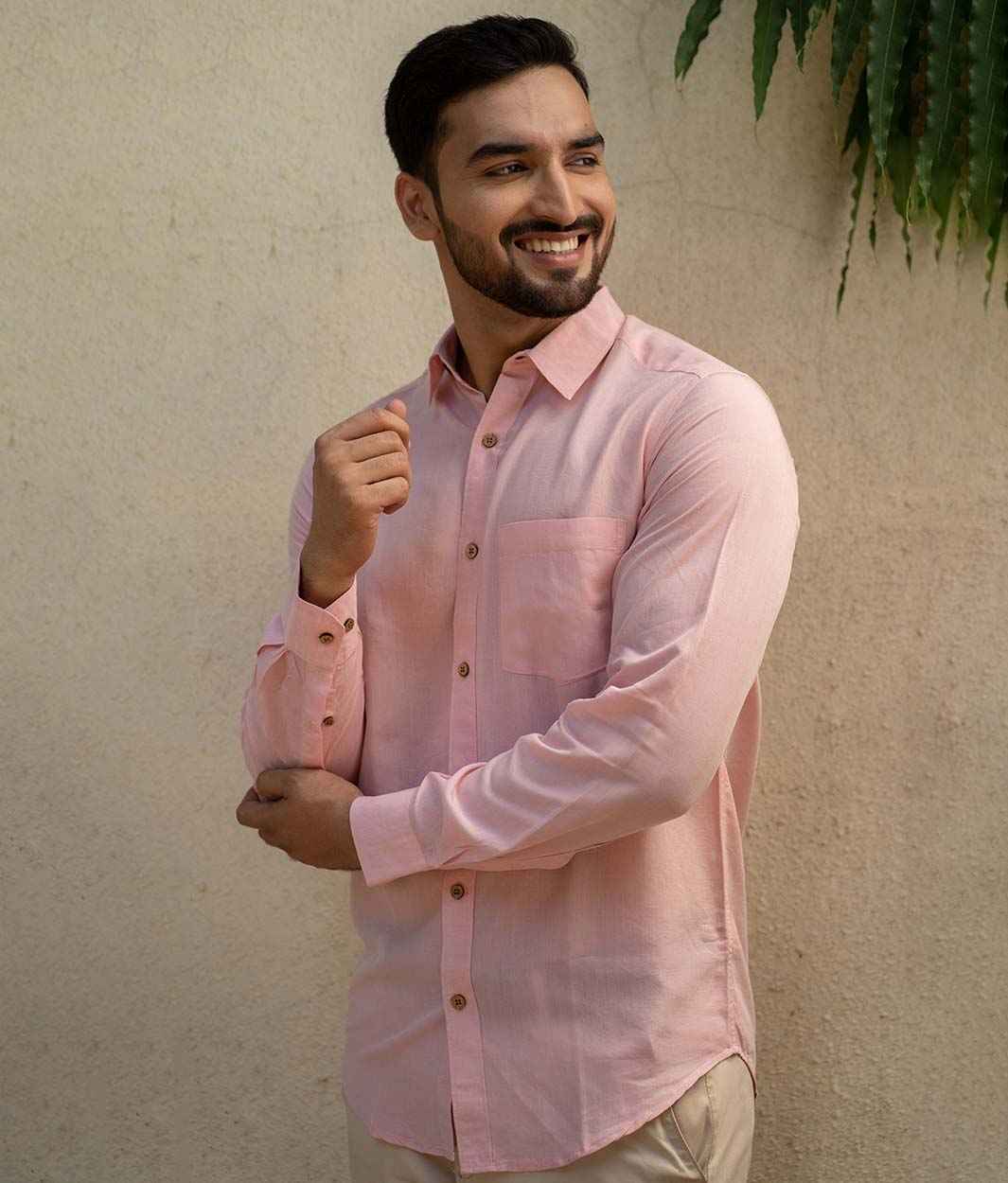 Earthy Route Charm Pink · Full Sleeve Shirt