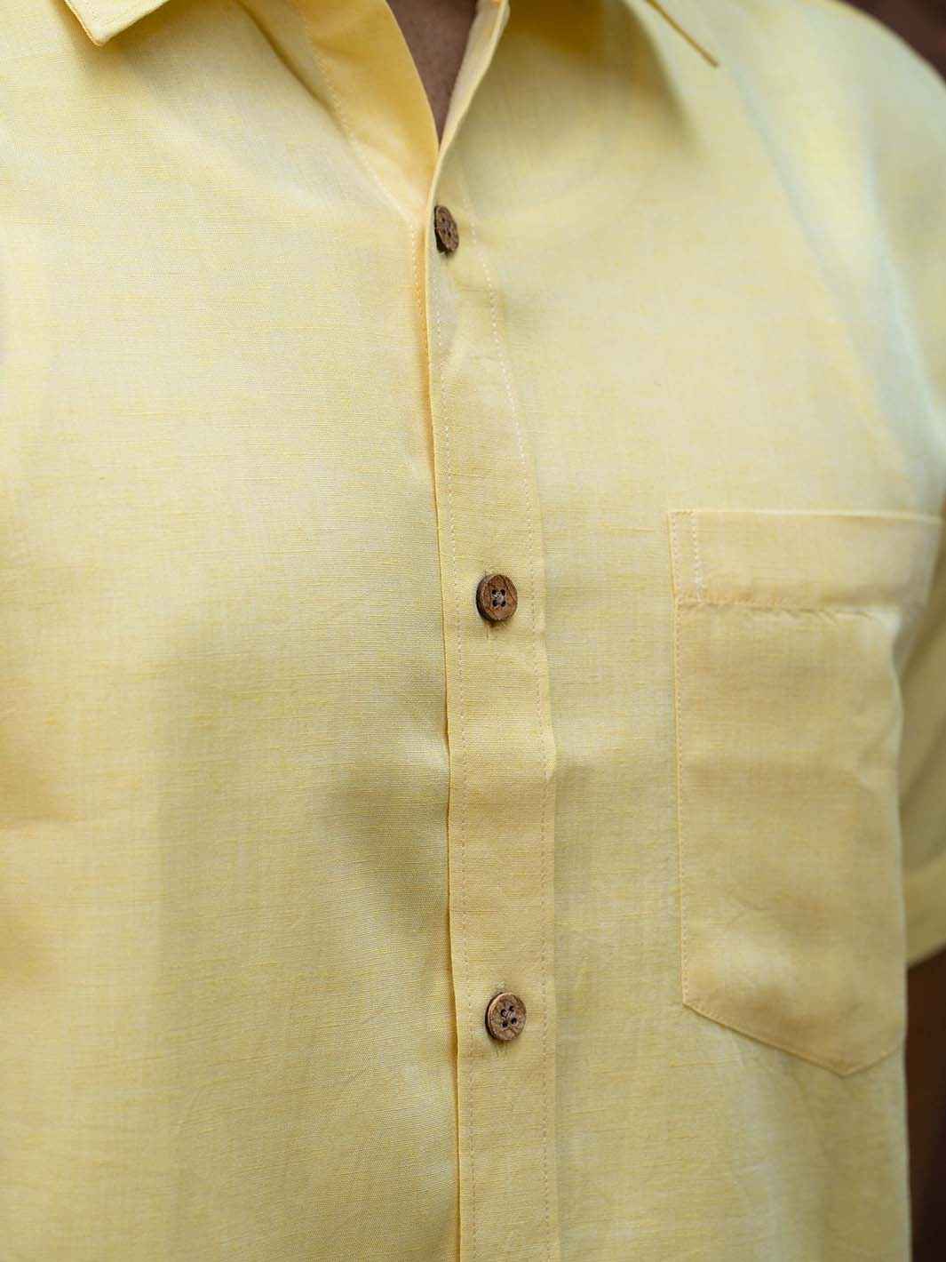 Earthy Route Lemon Yellow · Half Sleeve Shirt