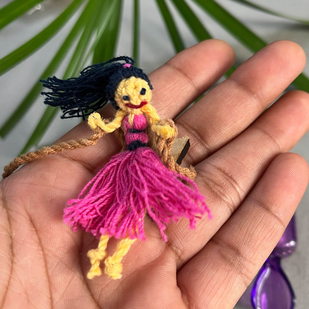 Shuddh Natural Girl on the Swing Plantable Rakhi
