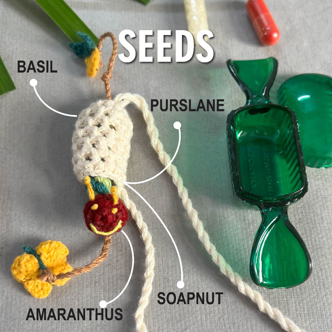 Caterpillar - PLANTABLE I ECO FRIENDLY RAKHI EMBEDDED WITH SEEDS