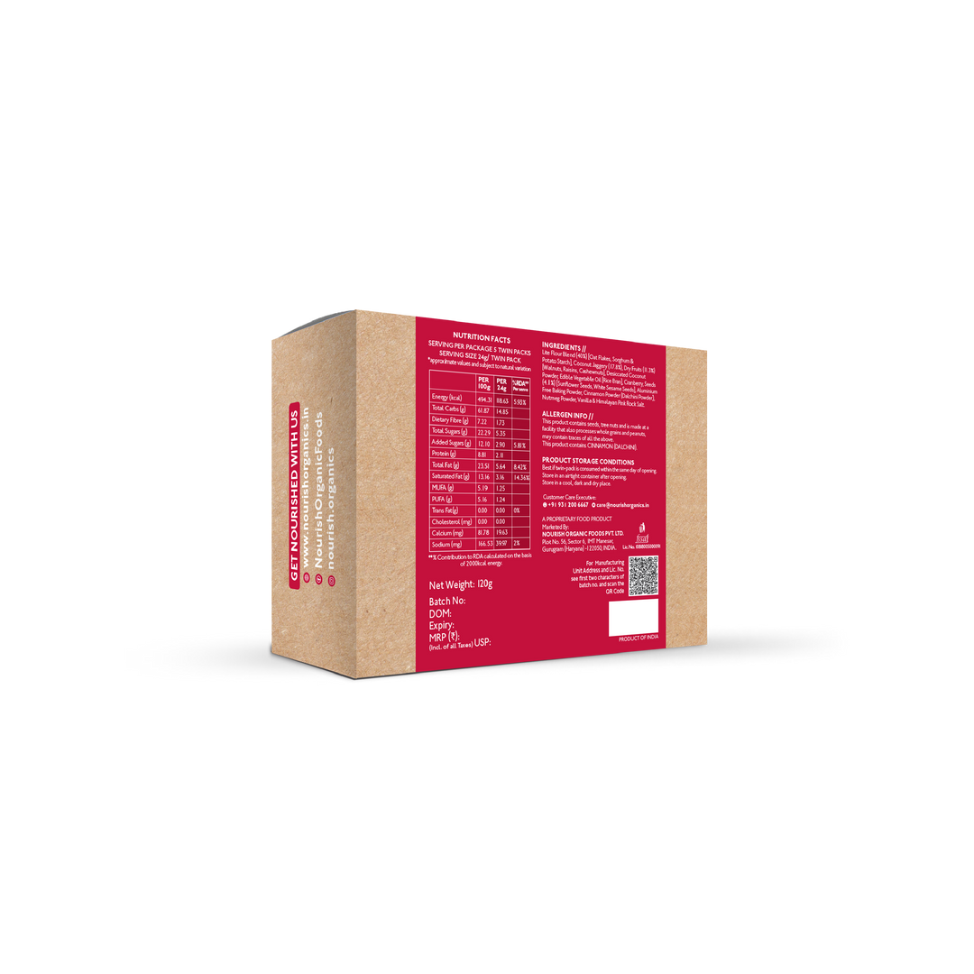 NOURISH ORGANICS Oats Cranberry Cookies