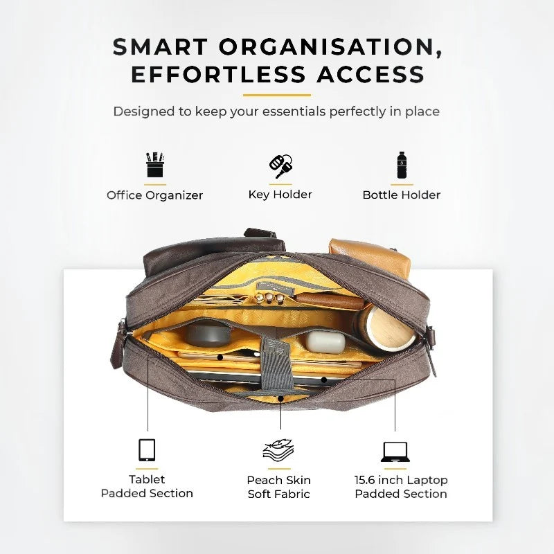 Eume Attache Messenger Bag