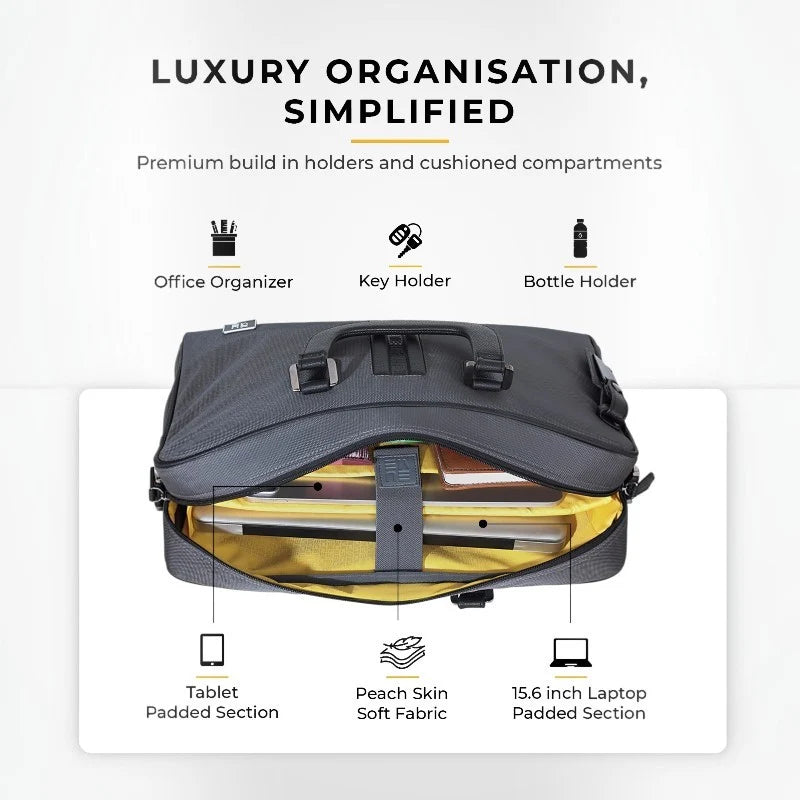 Eume Briefcase Messenger Bag