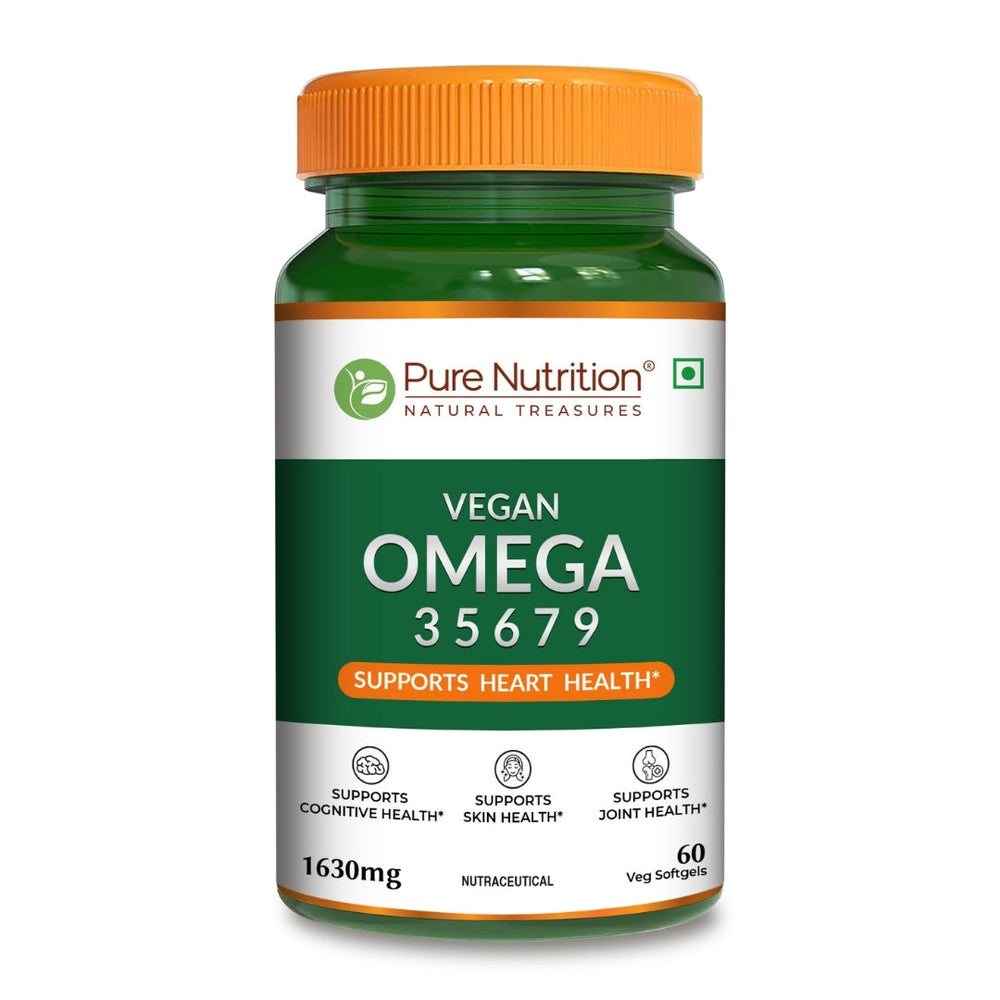 Vegan Omega Softgels Complete 3-5-6-7-9 Essential Fatty Acid Blend