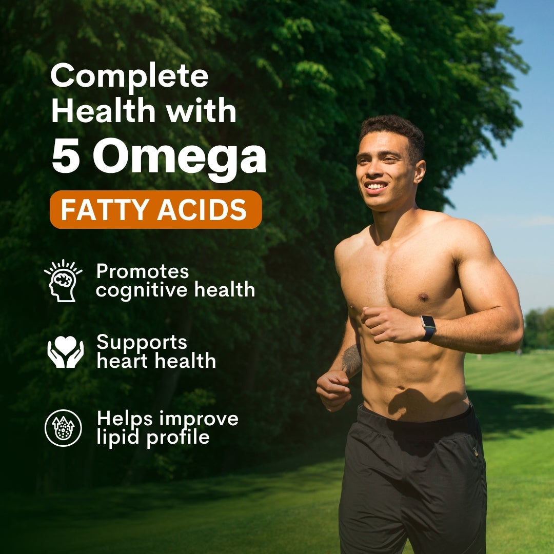 Vegan Omega Softgels Complete 3-5-6-7-9 Essential Fatty Acid Blend