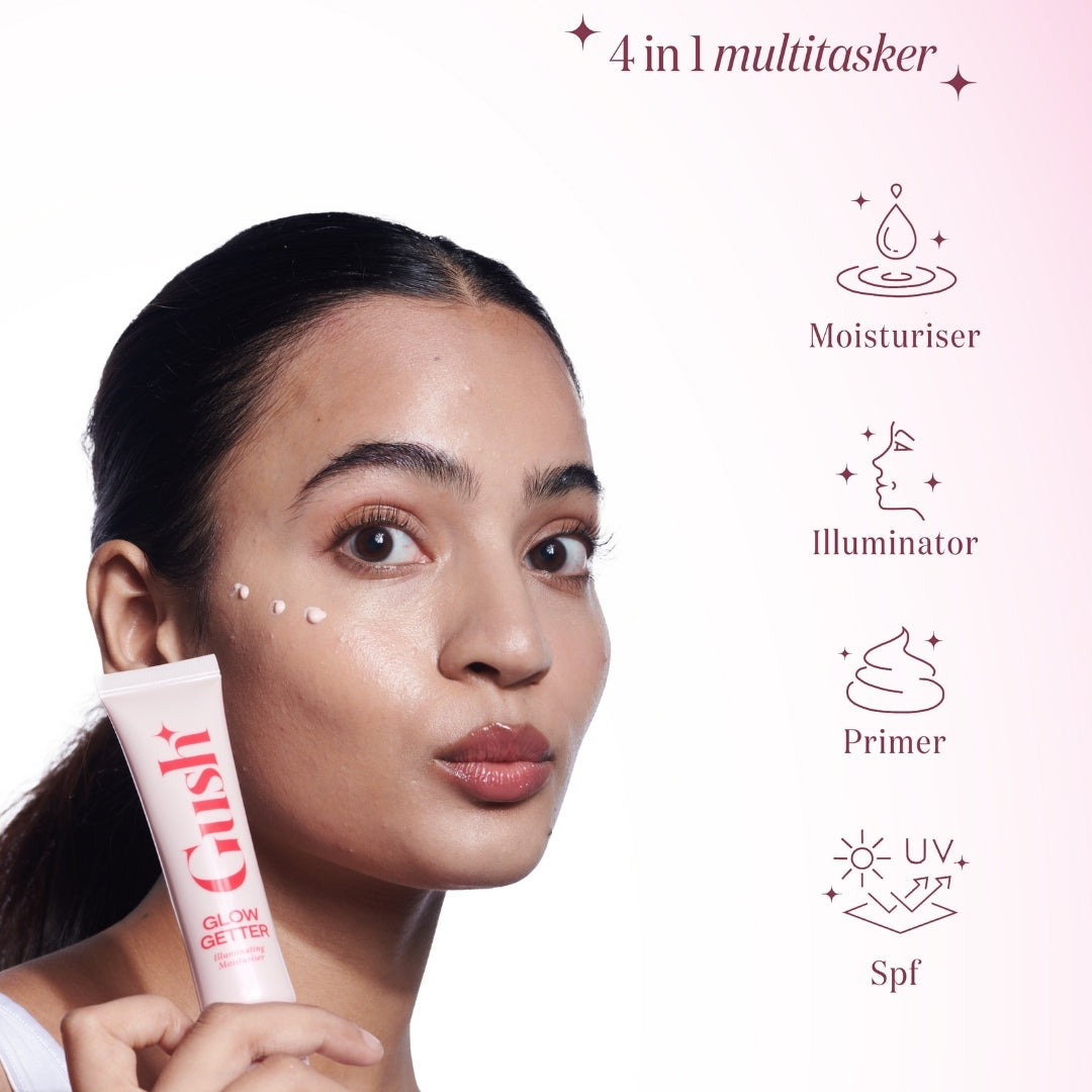 Glow Getter Duo: 4-In-1 Illuminating Moisturizer + Primer + Strobe Cream + SPF