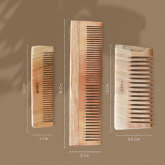 Akiiko Neem Wood Comb (Pack of 3)