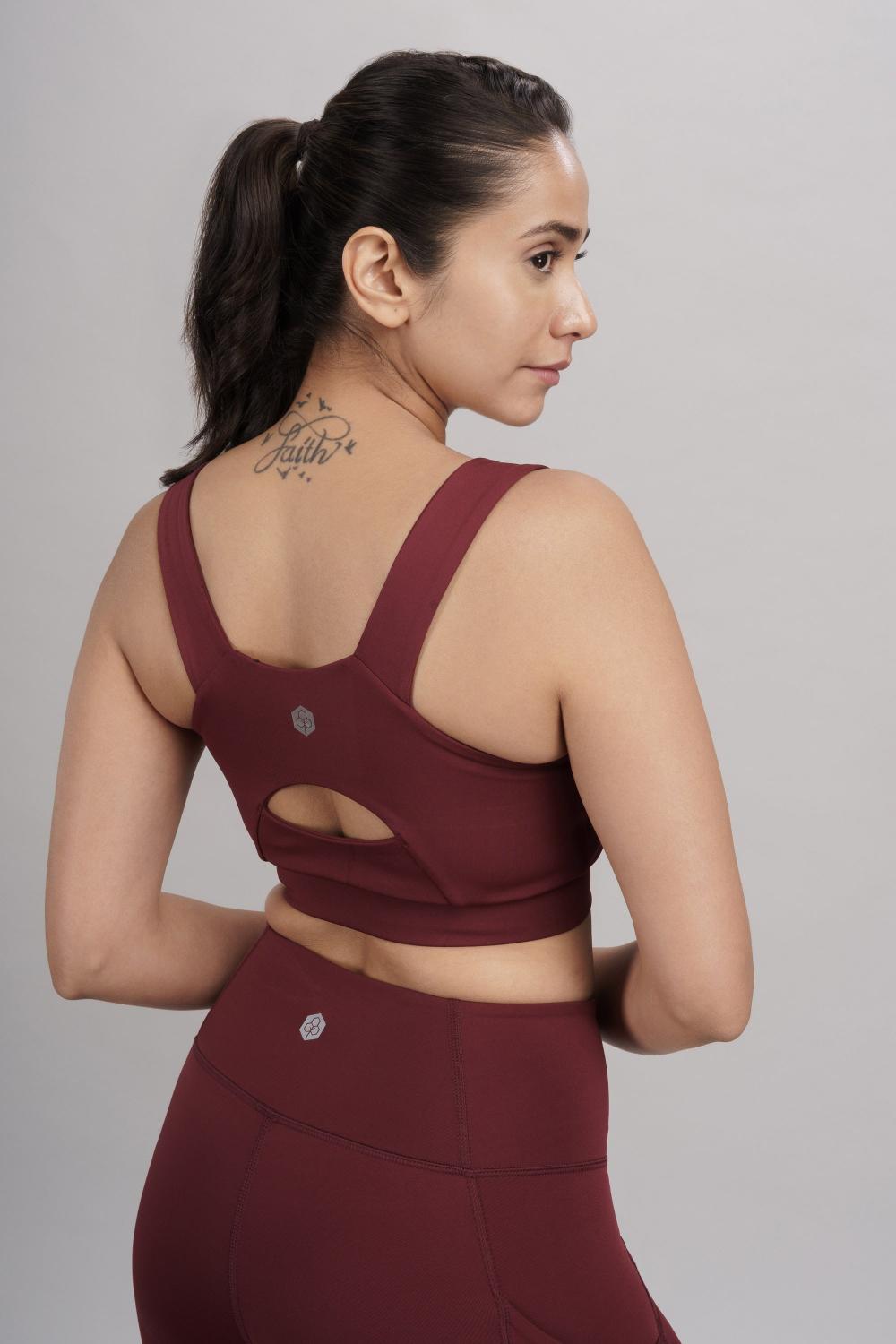 Carbon Tree U Neck Active Bra